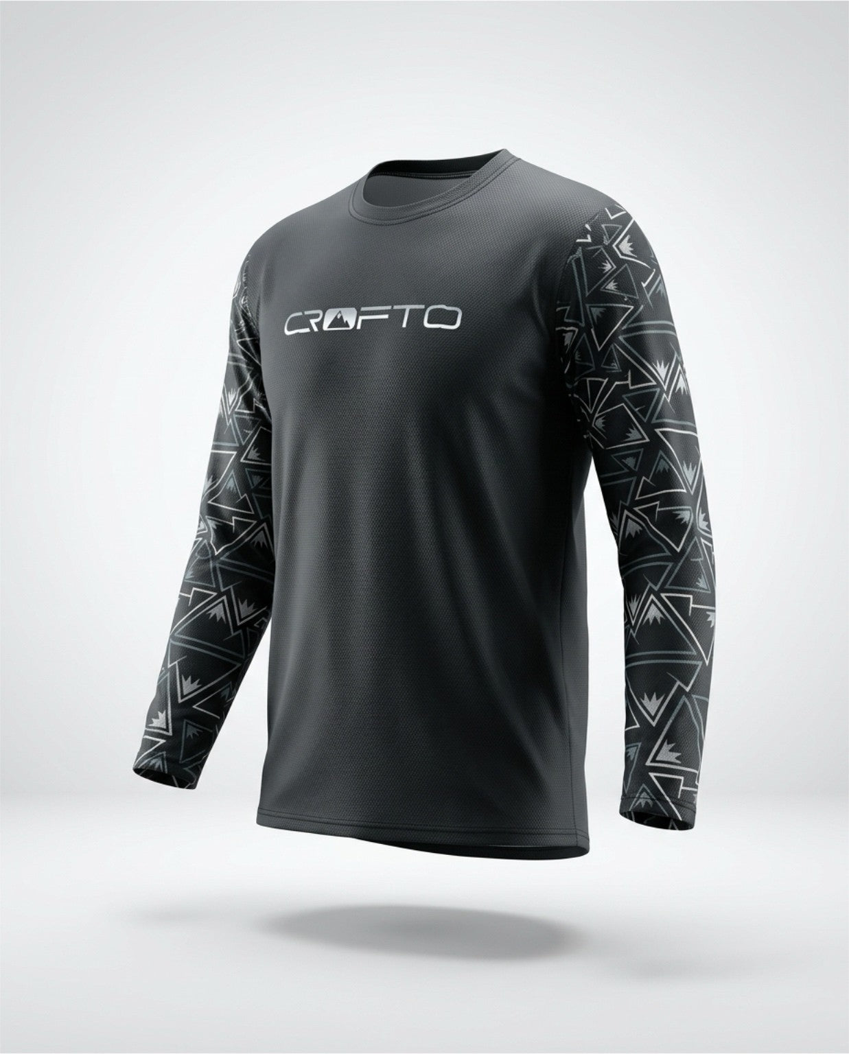 CROFTO Mozaic Long Sleeve MTB Jersey – Moisture‑Wicking, Quick‑Dry Mountain Bike Riding Top