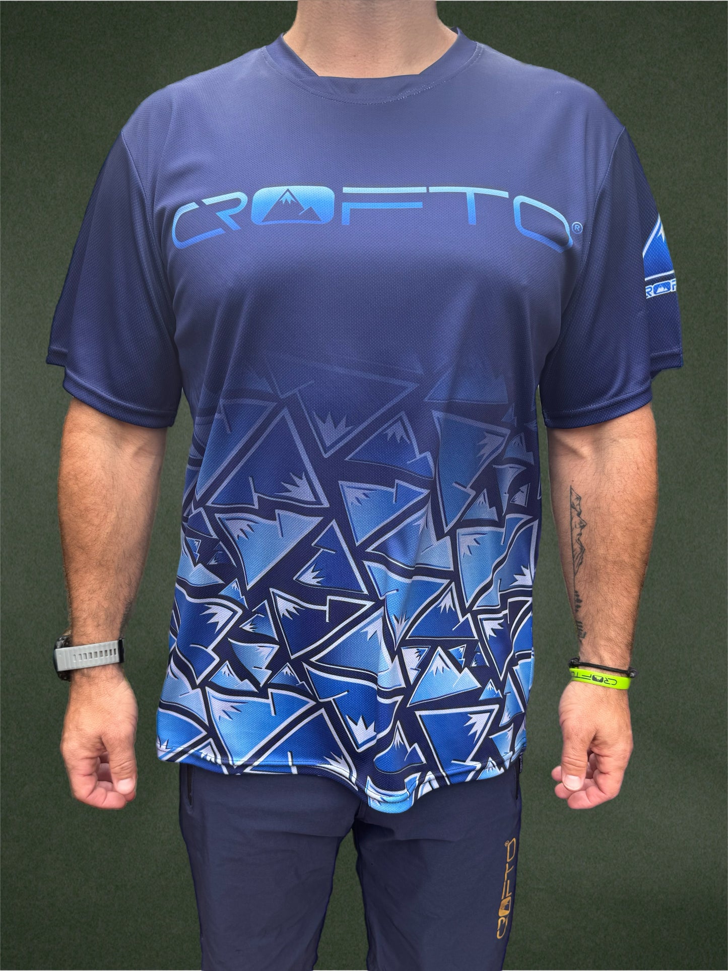 CROFTO Eiger MTB Jersey Navy Short Sleeve