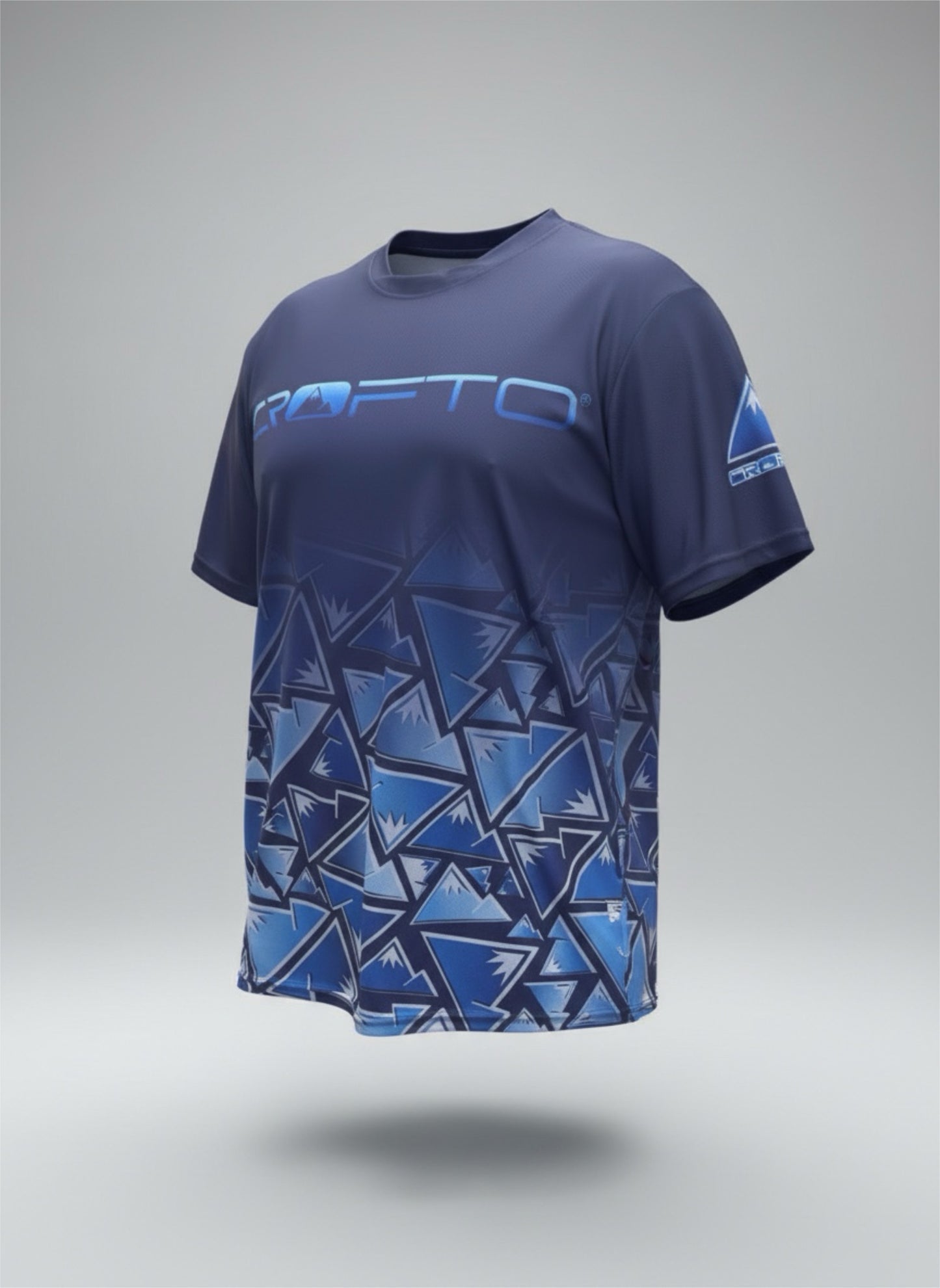 CROFTO Eiger Mountain Bike Jersey Navy | Lightweight Short Sleeve Trail MTB Jersey