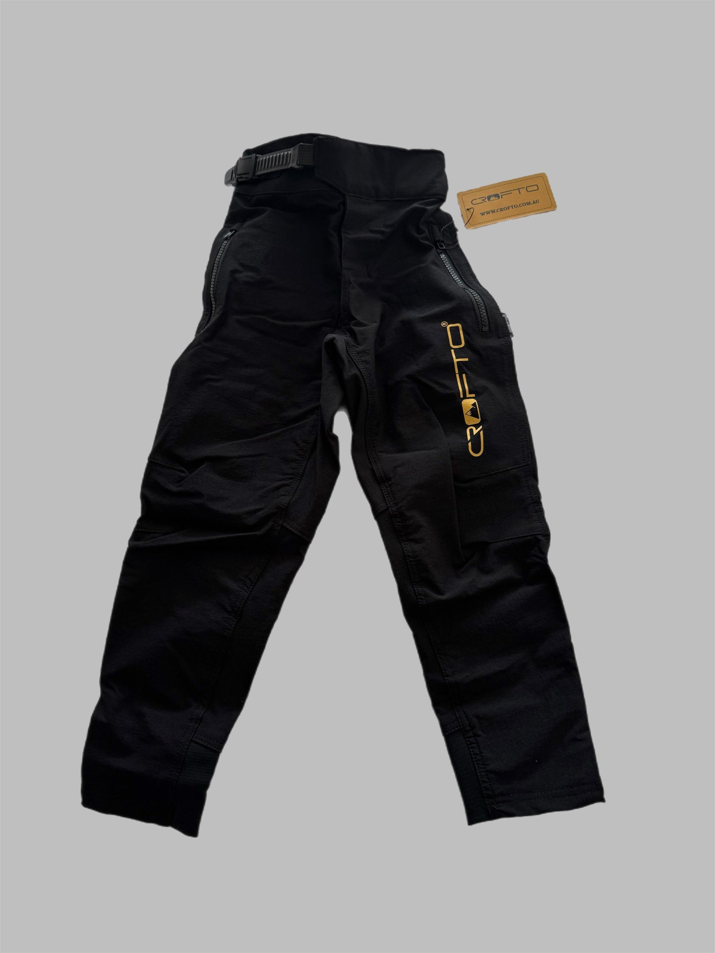 Kids MTB Pants Black & Gold
