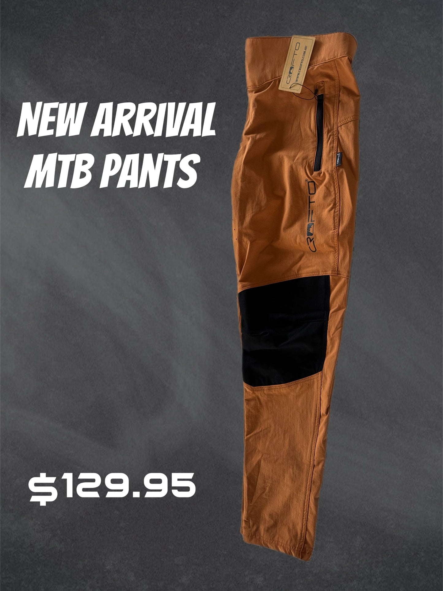 CROFTO Amaroo MTB Pants – Burnt Orange | High-Performance Trail Pants