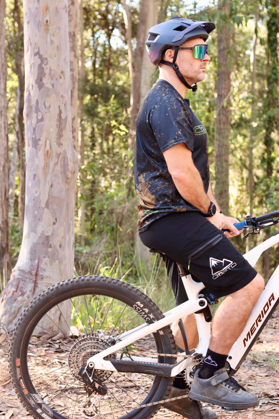 CROFTO MTB Shorts – Ultra-Comfy, 4-Way Stretch Performance for Enduro Trail Riders | Black