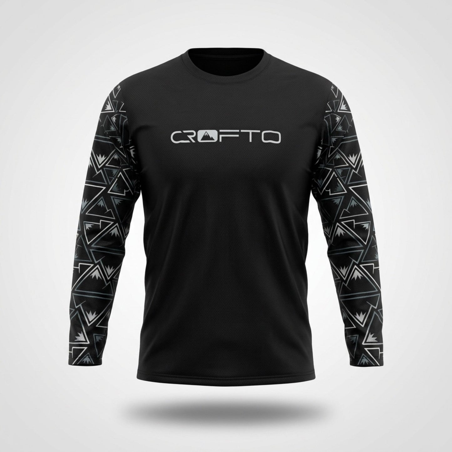 CROFTO Mozaic Long Sleeve MTB Jersey – Moisture‑Wicking, Quick‑Dry Mountain Bike Riding Top