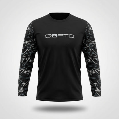 CROFTO Mozaic Long Sleeve MTB Jersey – Moisture‑Wicking, Quick‑Dry Mountain Bike Riding Top