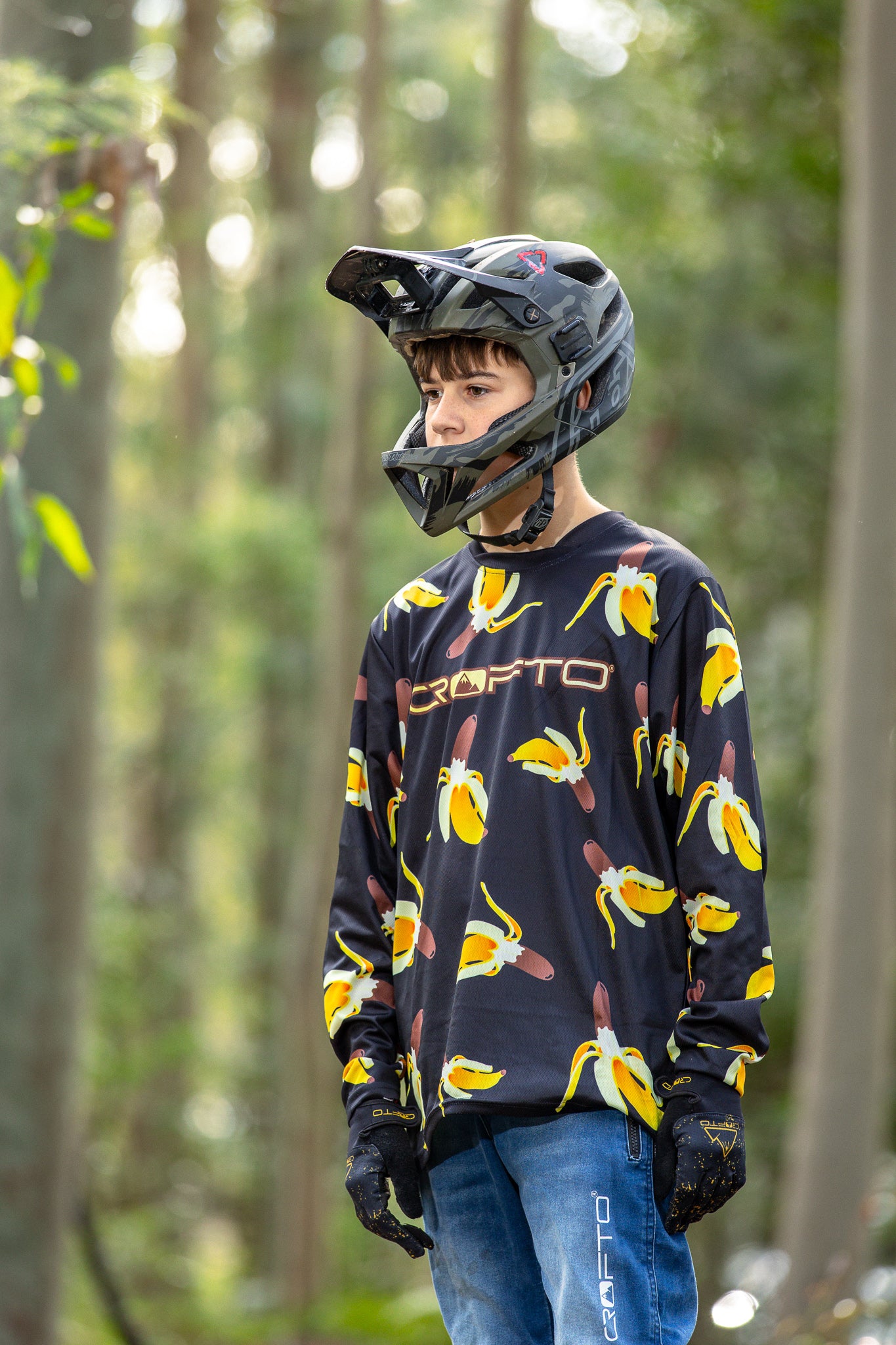 CROFTO Go Bananas Mountain Bike Jersey | Lightweight Trail & Enduro MTB Jersey