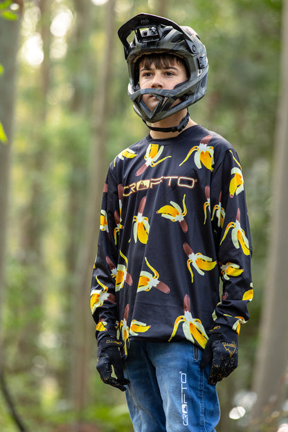 CROFTO Go Bananas Mountain Bike Jersey | Lightweight Trail & Enduro MTB Jersey