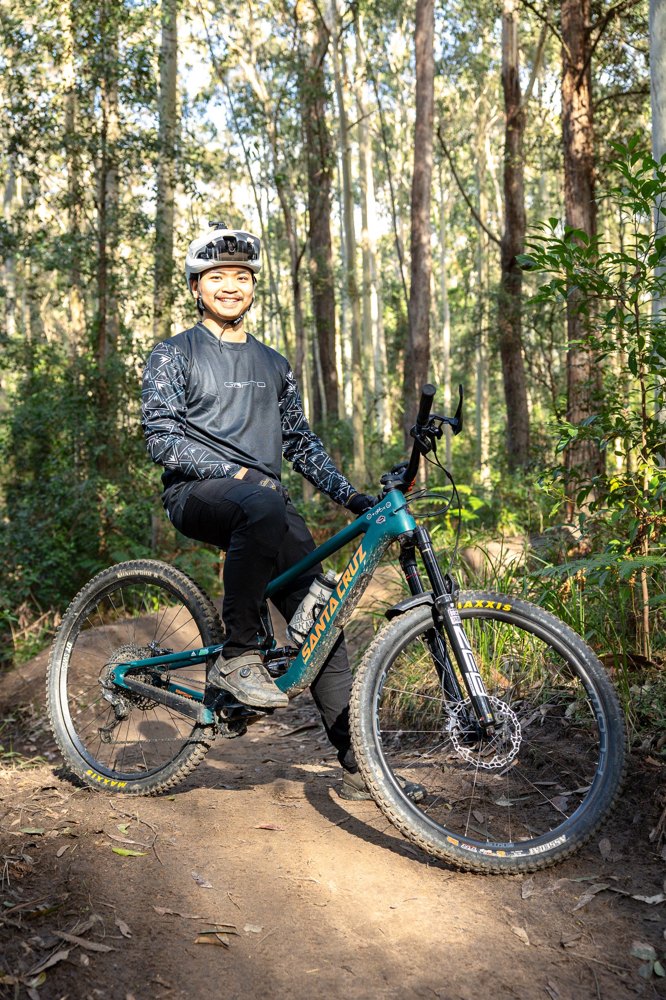 CROFTO Mozaic Mountain Bike Jersey | Lightweight Trail & Enduro MTB Jersey