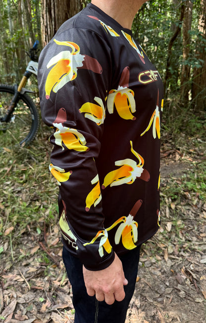 CROFTO Go Bananas MTB Jersey – Lightweight, Breathable Long Sleeve for Trail Riders who want to stand out.