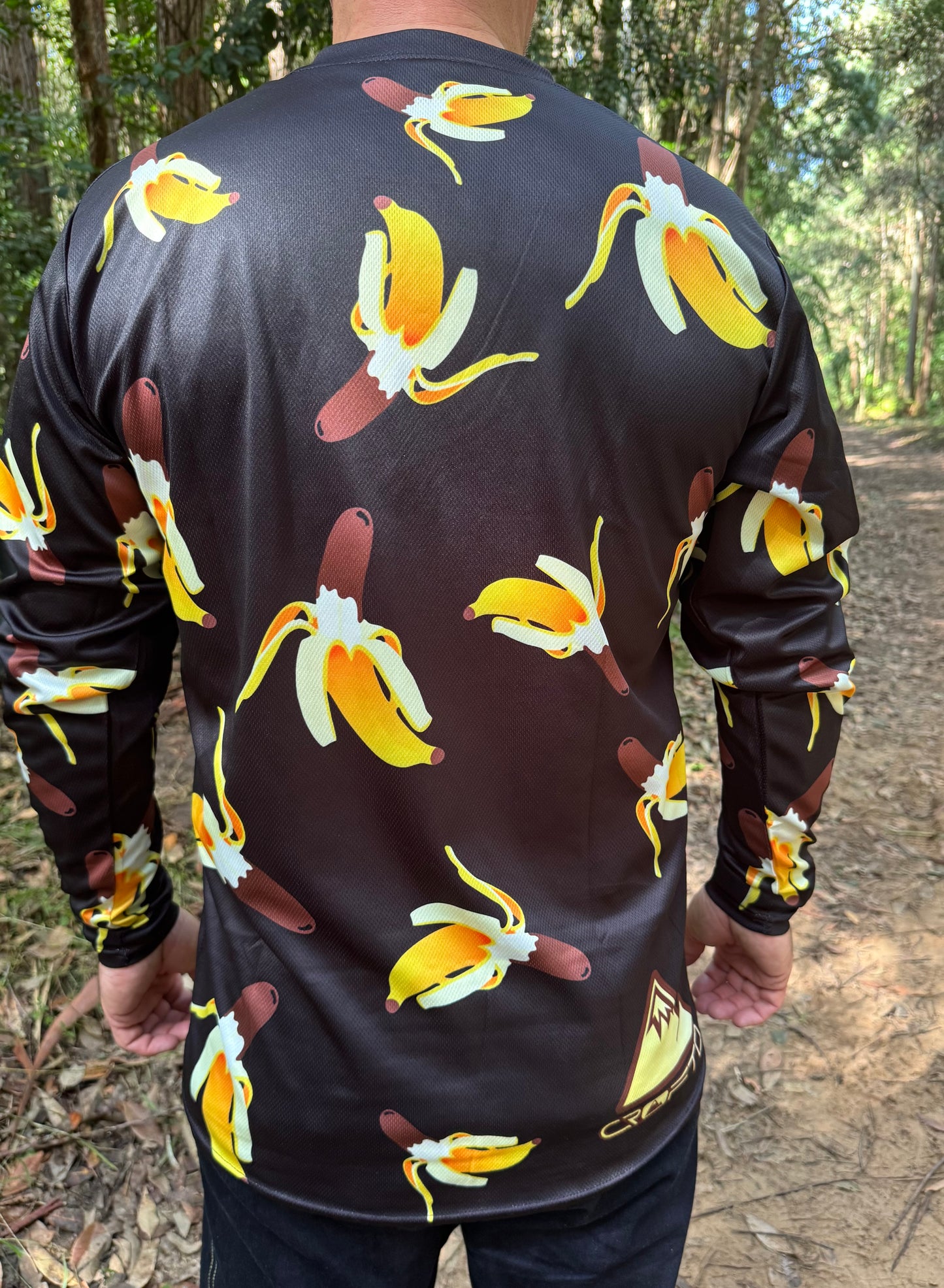 CROFTO Go Bananas MTB Jersey – Lightweight, Breathable Long Sleeve for Trail Riders who want to stand out.