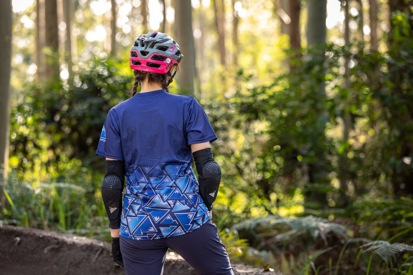 CROFTO Eiger Mountain Bike Jersey Navy | Lightweight Short Sleeve Trail MTB Jersey