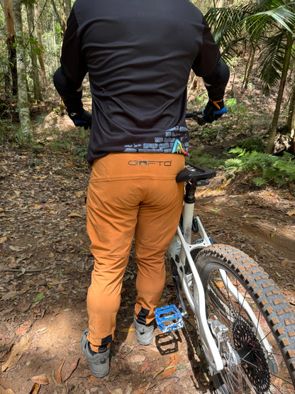 CROFTO Amaroo MTB Pants – Burnt Orange | High-Performance Trail Pants