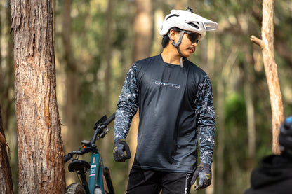 CROFTO Mozaic Mountain Bike Jersey | Lightweight Trail & Enduro MTB Jersey