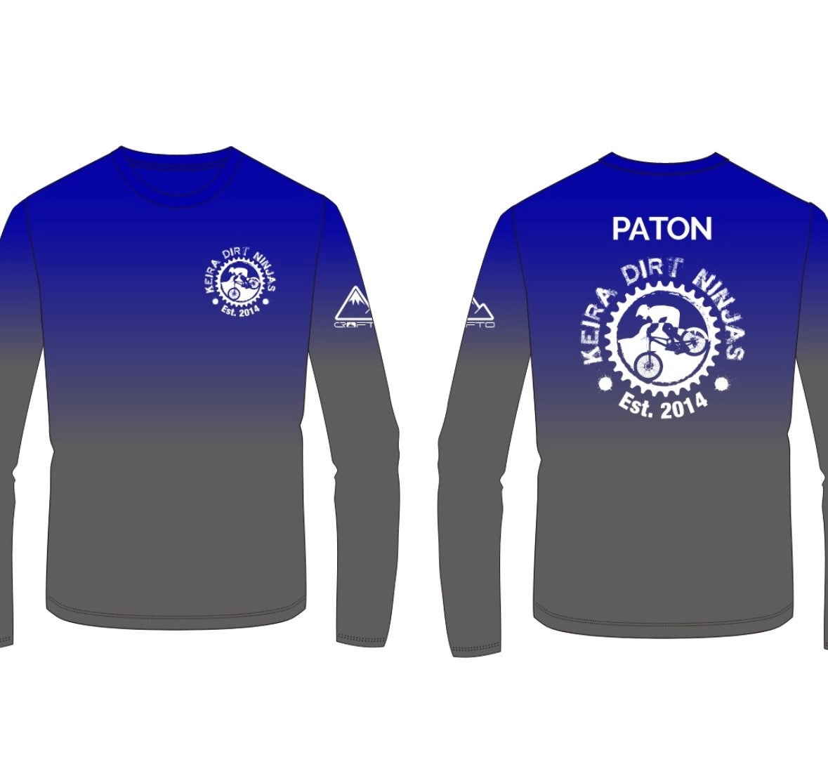 Long sleeve custom crofto mtb jersey for Dirt Ninjas team