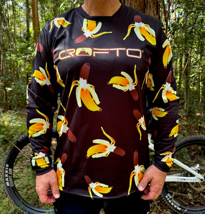 CROFTO Go Bananas MTB Jersey – Lightweight, Breathable Long Sleeve for Trail Riders who want to stand out.