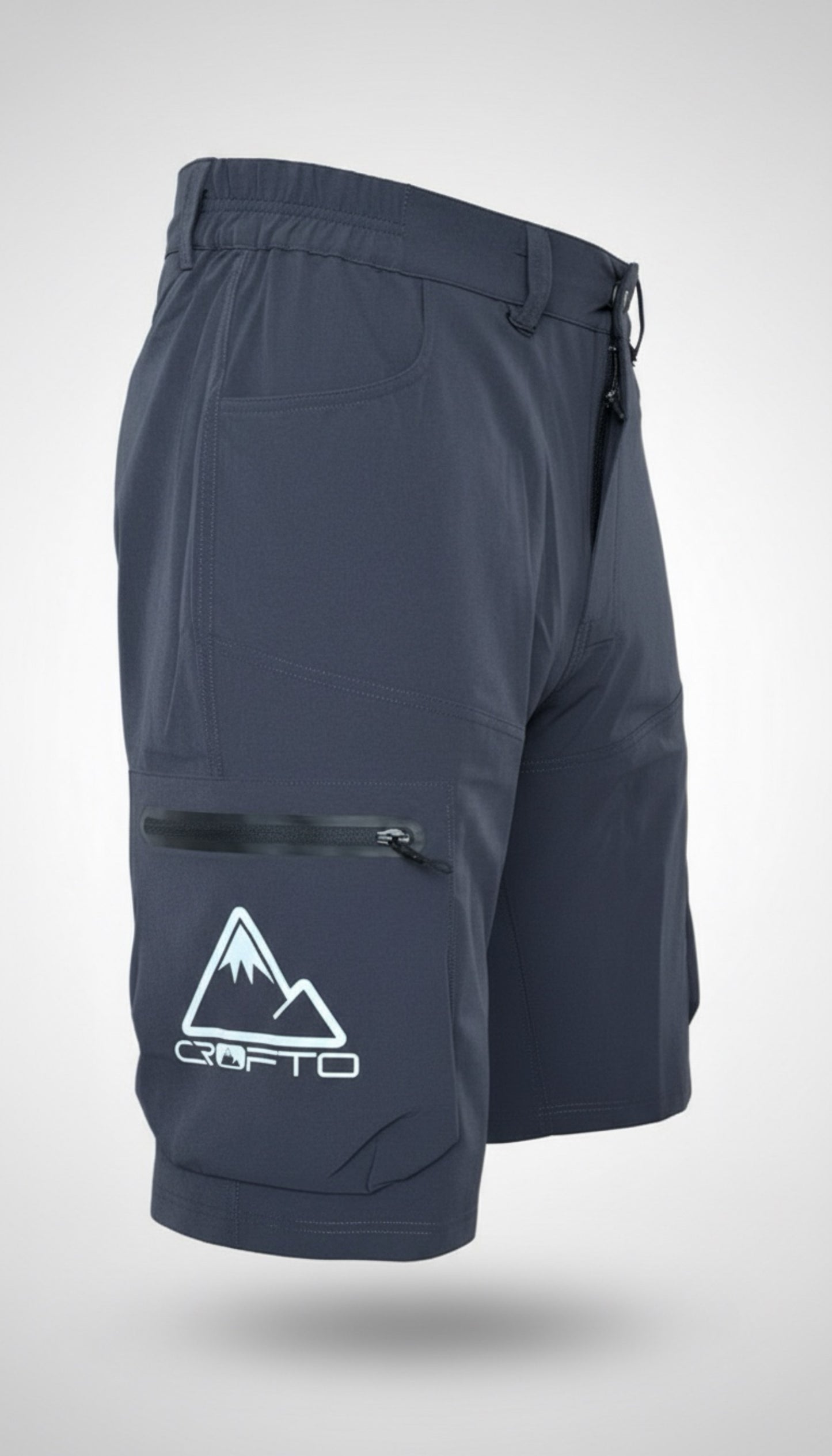 CROFTO MTB Shorts – Ultra-Comfy, 4-Way Stretch Performance for Enduro Trail Riders - Slate Grey