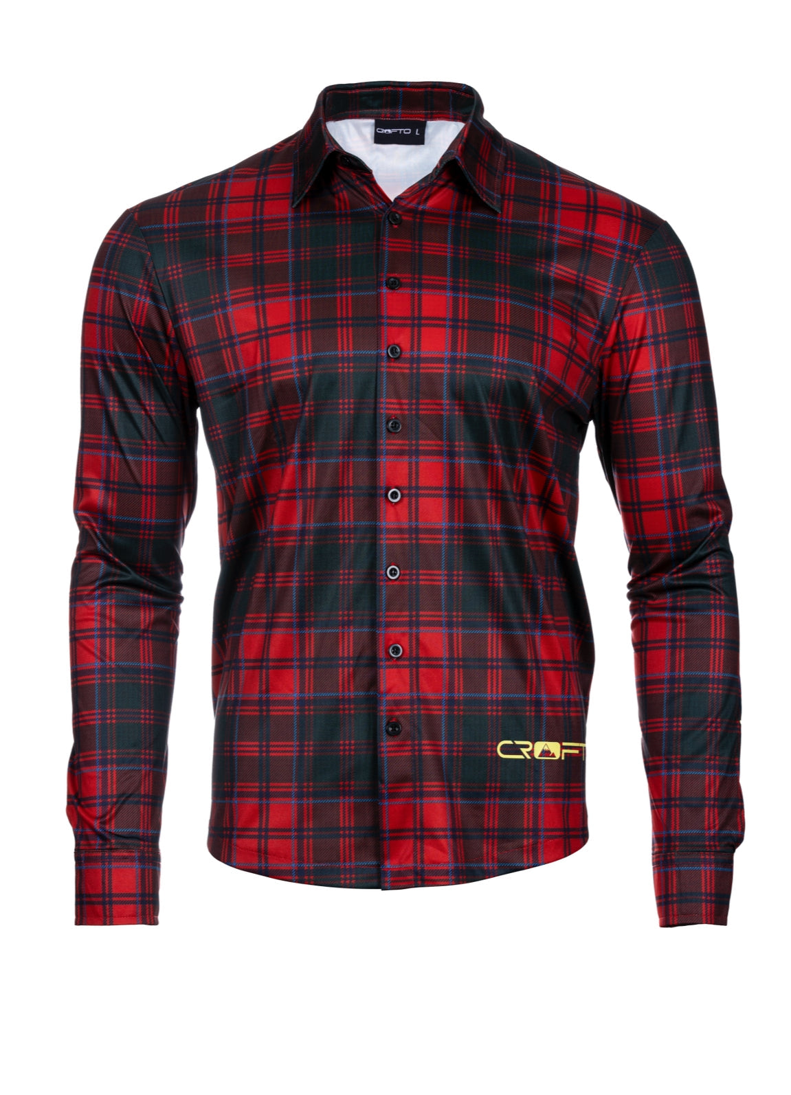 mountain biking party shirt scottish grant tartan