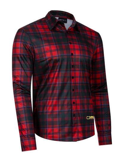 CROFTO Grant Tartan Button Up Party Shirt