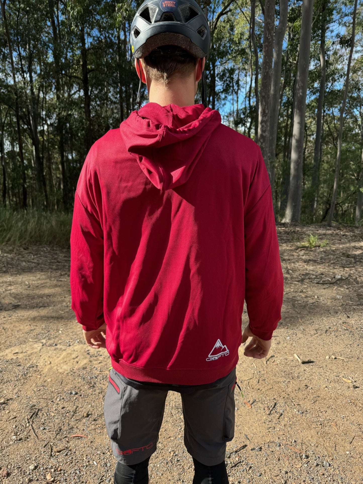 CROFTO Unisex MTB Trail Hoodie - Maroon