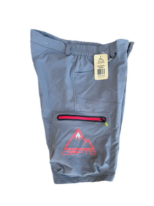 CROFTO MTB 4-way Stretch Riding Shorts - Grey & Red