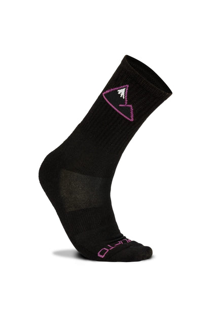 mountain biking crew socks black