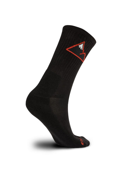 CROFTO Bamboo MTB Crew Socks - Black and Red