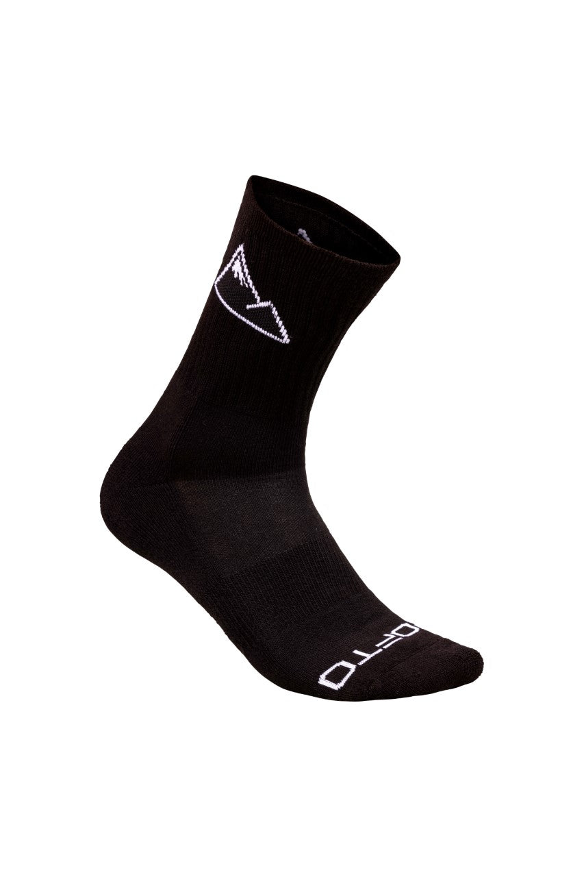 mountain biking crew socks black