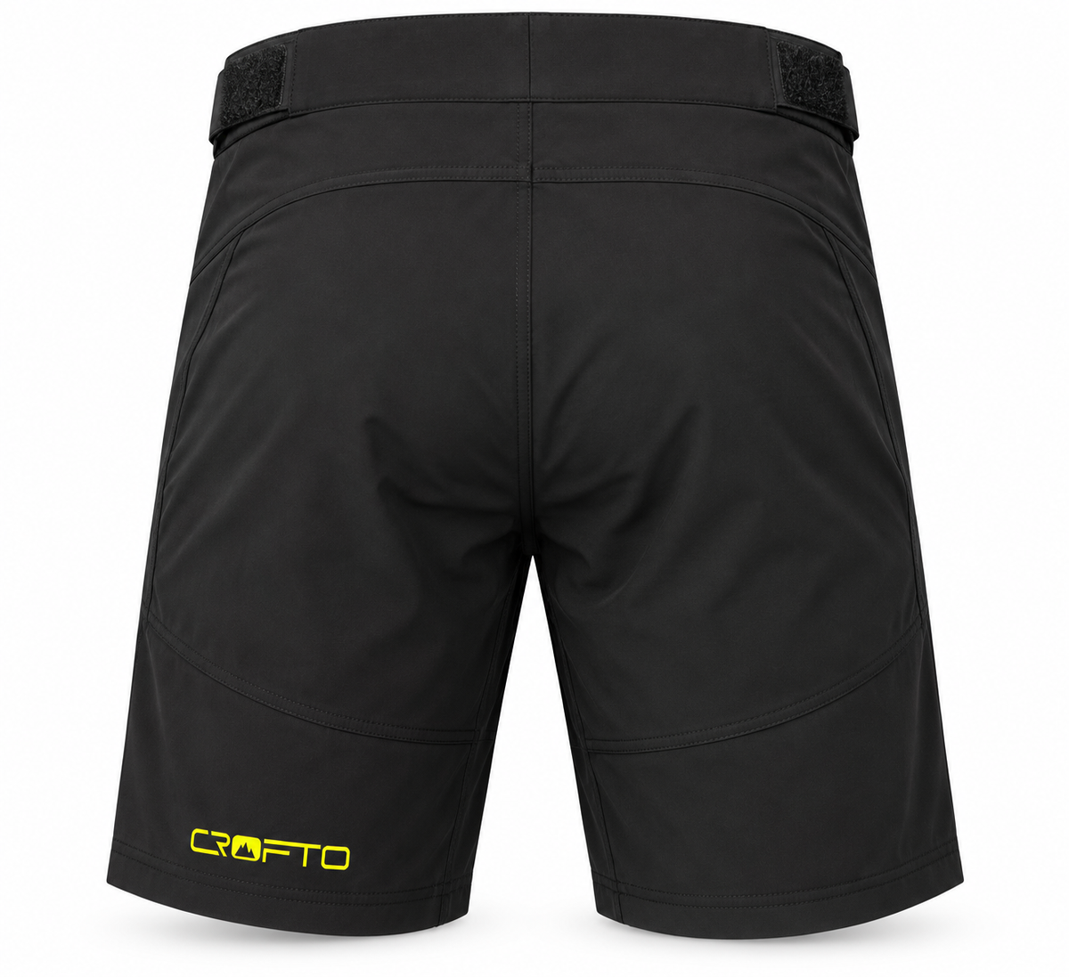 CROFTO Youth Trail MTB Shorts rear view showing durable trail-ready construction