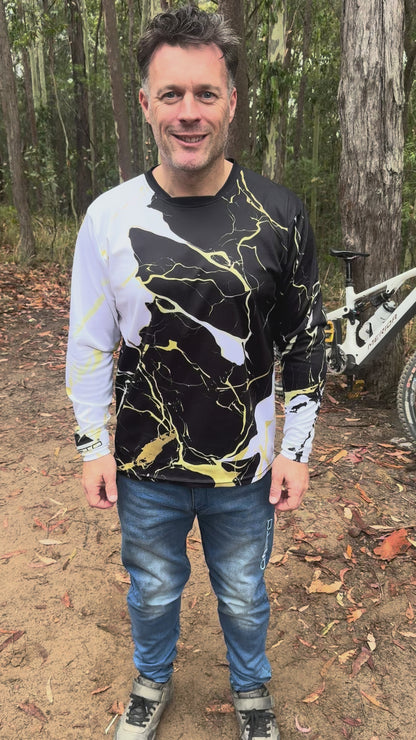 CROFTO Marble Long Sleeve Mountain Bike Riding Jersey