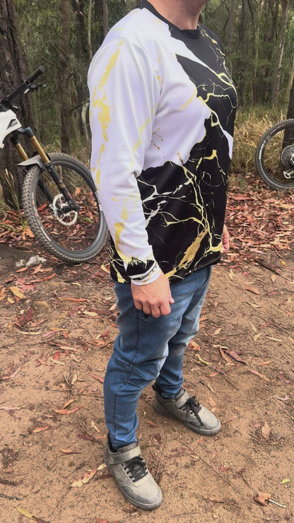 CROFTO Marble Long Sleeve Mountain Bike Riding Jersey