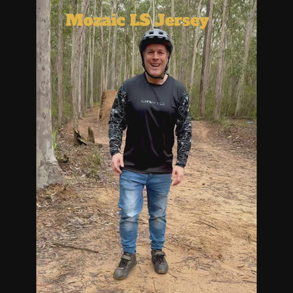 CROFTO Mozaic Mountain Bike Jersey | Lightweight Trail & Enduro MTB Jersey